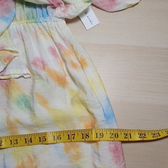 NWT YFB Cruz tie dye backless ruffle maxi dress - Picture 12 of 16